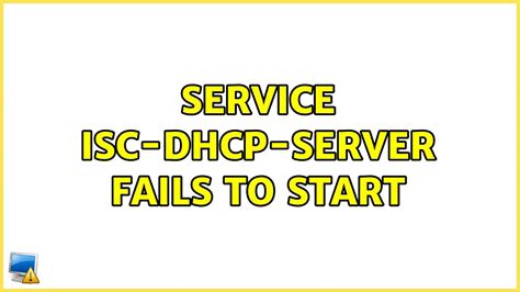 dhcp client service failed to start
